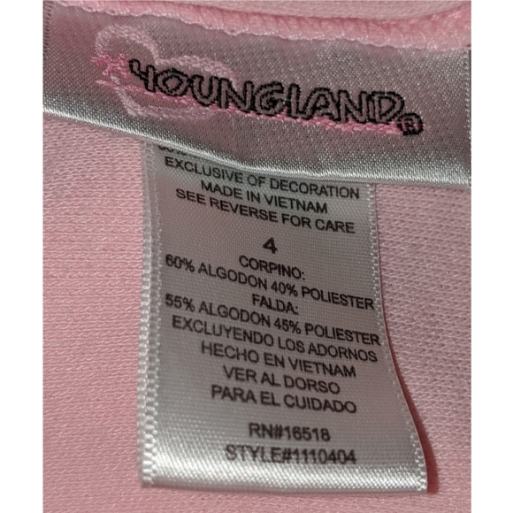 Youngland Girls Gingham Tiered Floral Dress Size 4 - Picture 5 of 5